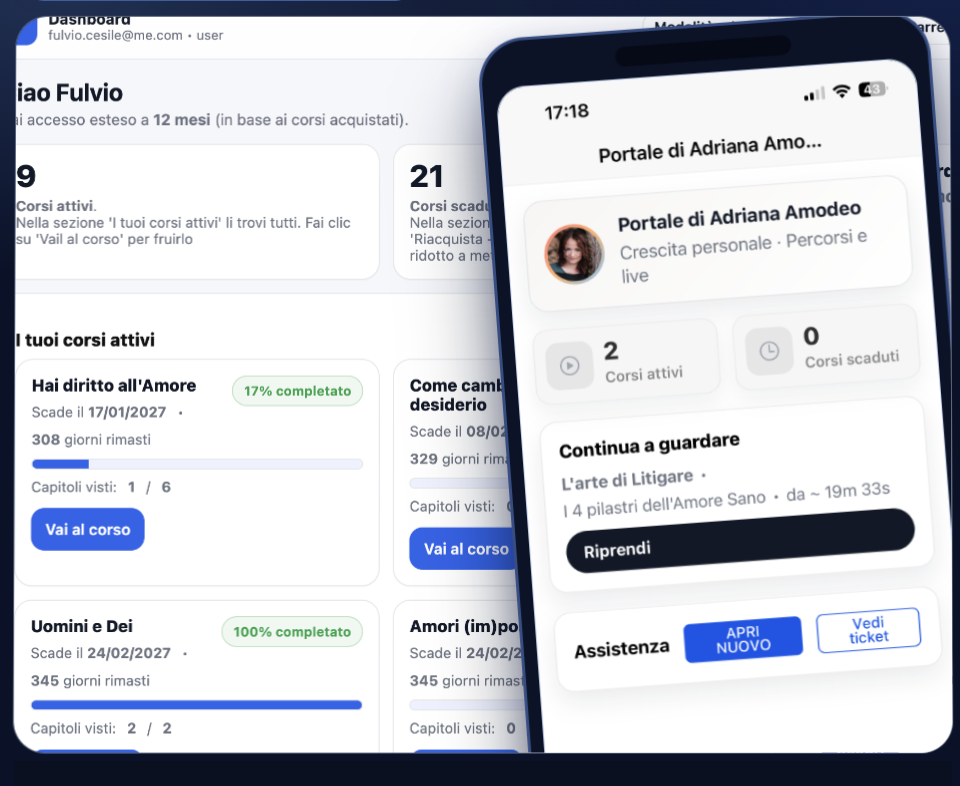 Anteprima esperienza professionale su web e mobile